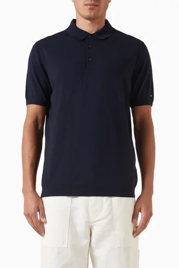 Polo Shirt in Wool Knit