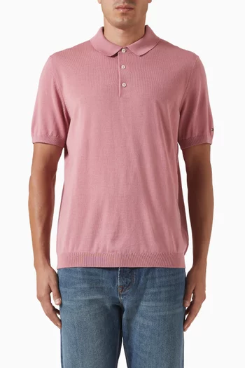 Polo Shirt in Wool Knit