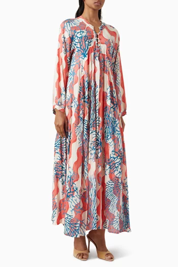Fiore Printed Maxi Dress