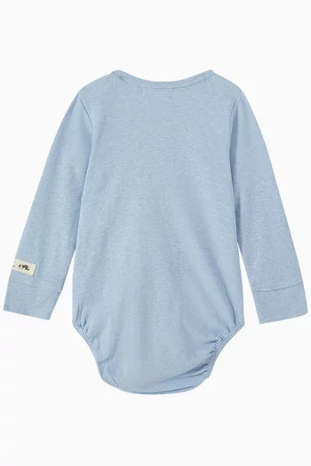 Appliqué Bodysuit in Organic Cotton