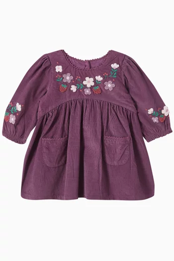 Blooms Dress in Corduroy