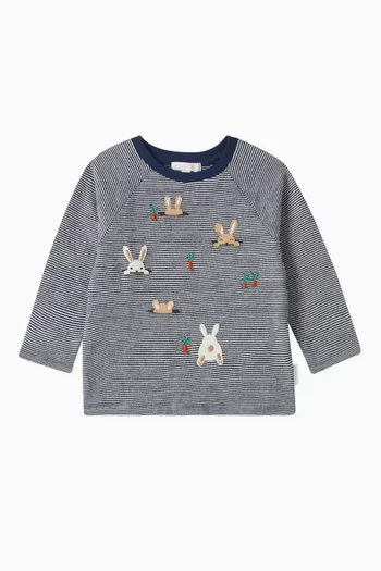Peekaboo Bunny T-shirt in Organic Cotton Jersey