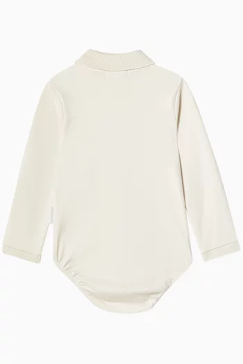 Polo Bodysuit in Organic Cotton