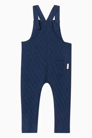 Farm Appliqué Quilted Overalls in Fleece