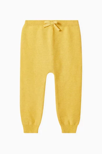 Knitted Leggings in Organic Cotton & Wool