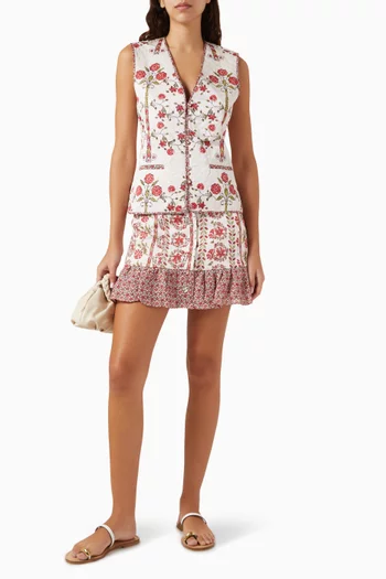 Ceres Mini Skirt in Linen