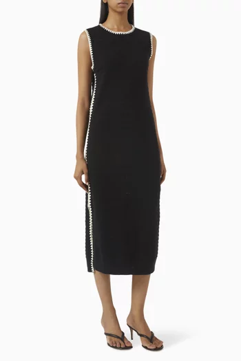 Dwight Tank Knit Midi Dress in Cotton