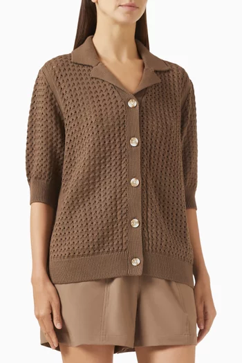 Ellie Knit Shirt in Cotton