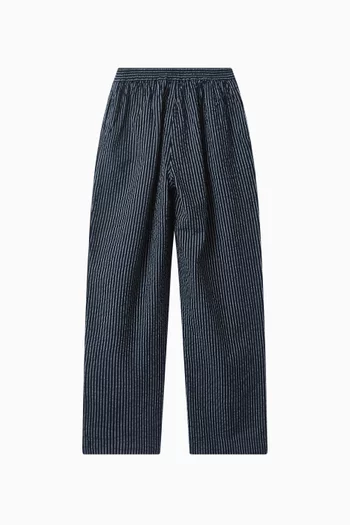 Stripe Relaxed Pants in Seersucker