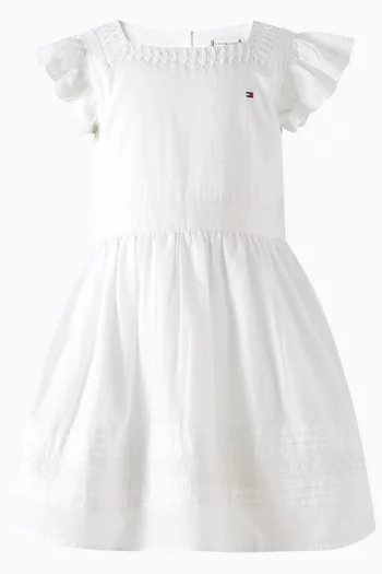 Broderie Anglaise Dress in Cotton