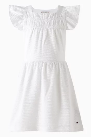 Textured Knit Fit & Flare Dress