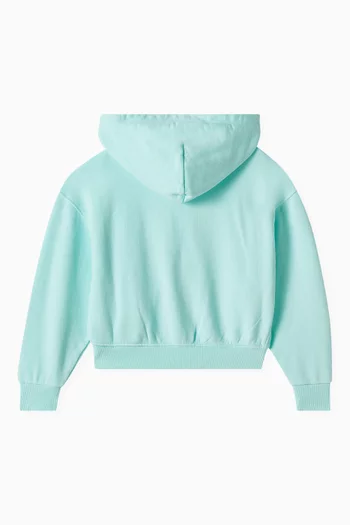 Tonal Embroidered Flag Hoodie