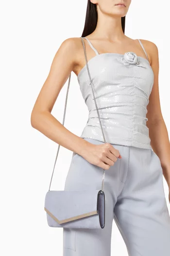 Emmie Clutch Bag in Suede