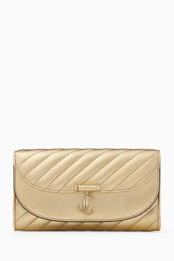 Avenue Curve Chain Wallet in Leather