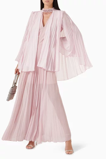 Cape Maxi Dress