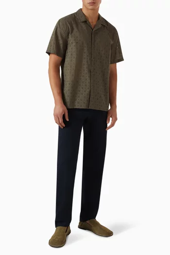 Eyelet Shirt in Cotton