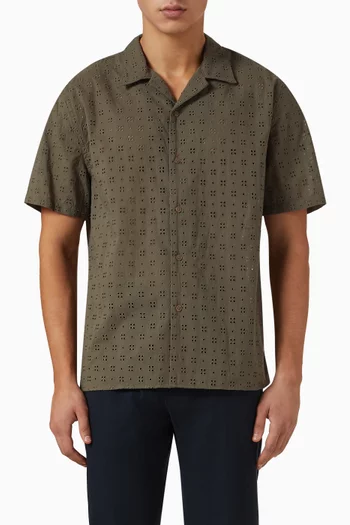 Eyelet Shirt in Cotton
