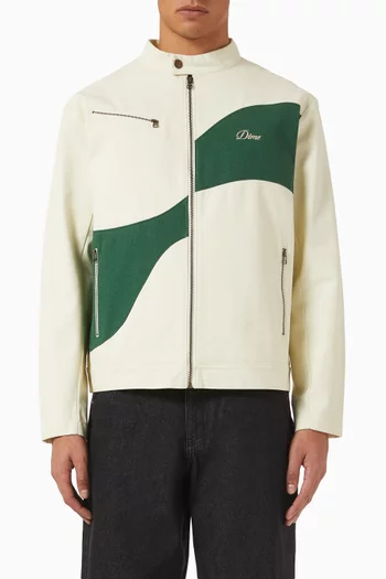 Moto Jacket in Cotton Canvas