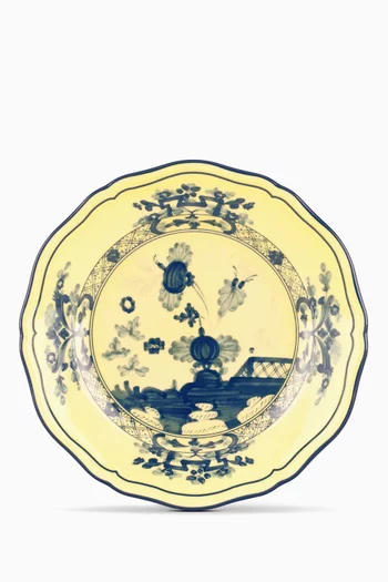 Antico Doccia Flat Bread Plate in Porcelain, 17cm