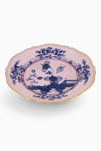 Antico Doccia Flat Dinner Plate in Porcelain, 26.5cm