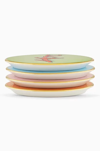 Oggetti Coasters in Porcelain, Set of 4