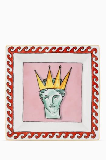 Il Viaggio di Nettuno Large Squared Change Tray in Porcelain