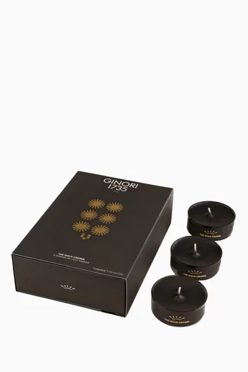 LCDC The Gold Crown Tealight Candles, Set of 12