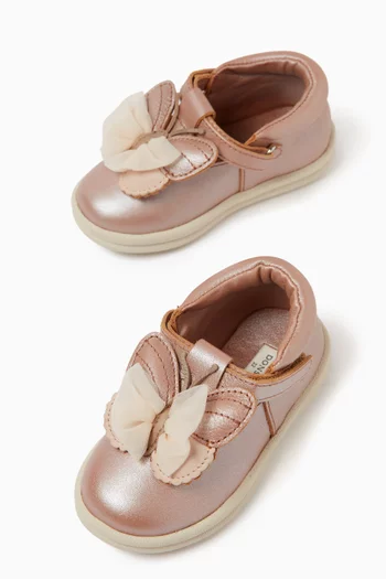 Vlindy Shoes in Metallic Leather