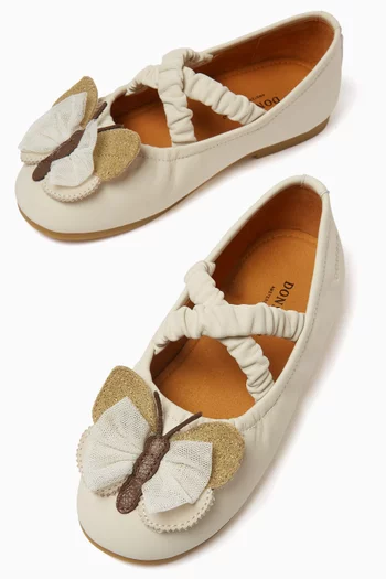 Mileni Ballerinas in Leather