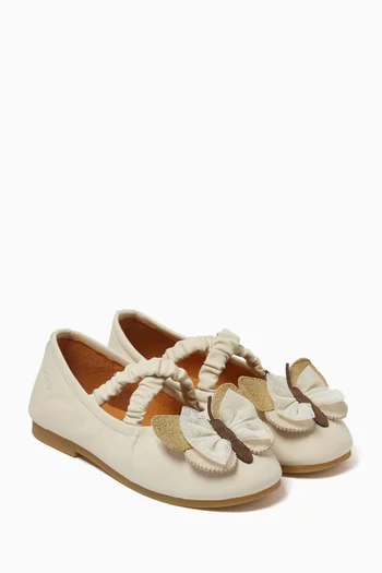 Mileni Ballerinas in Leather
