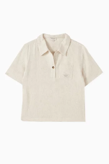 Fortt Polo T-shirt in Linen-blend