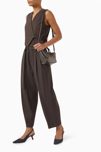 Sartorial Baggy Pants in Wool-blend