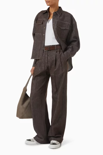 Boxy-fit Shirt in Cotton-blend