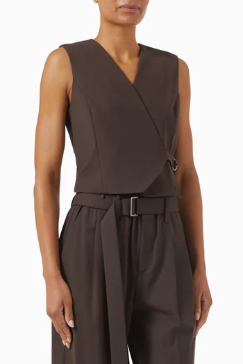 Tropical Vest in Wool-blend