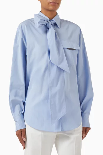 Lavallière Shirt in Poplin