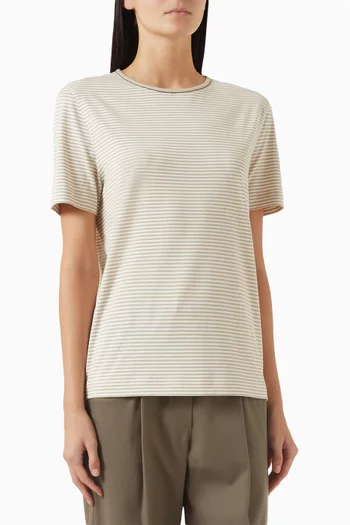 Striped T-shirt in Cotton-jersey