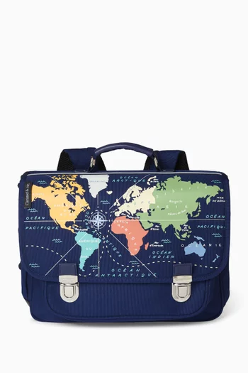 Medium World Map Schoolbag