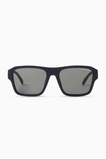 Milk Vibes D-frame Sunglasses in Plastic
