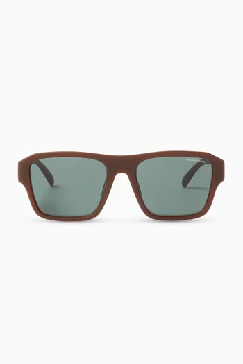 Milk Vibes D-frame Sunglasses in Plastic