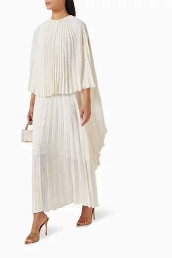 Pleated Midi Dress