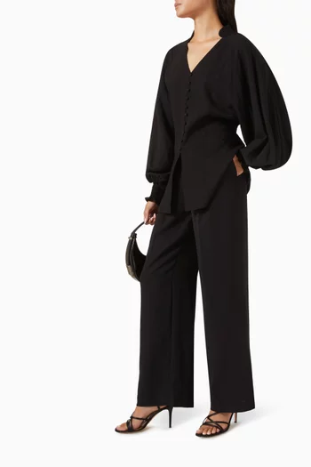 Puff-sleeved Blouse