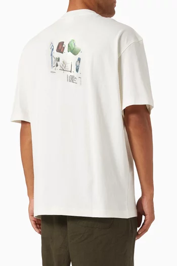 تي شيرت بطبعة قطن عضوي