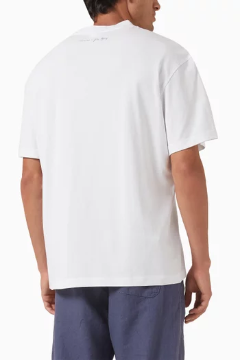 تي شيرت بطبعة قطن عضوي