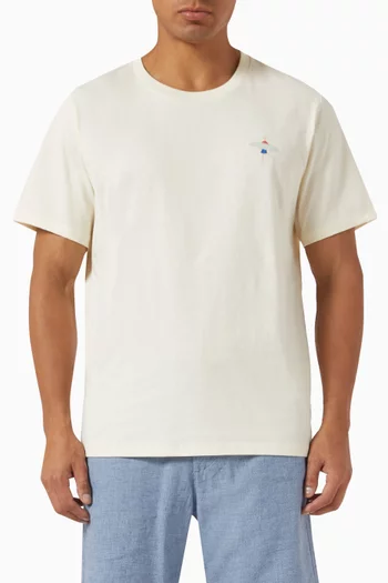 Embroidered T-shirt in Cotton