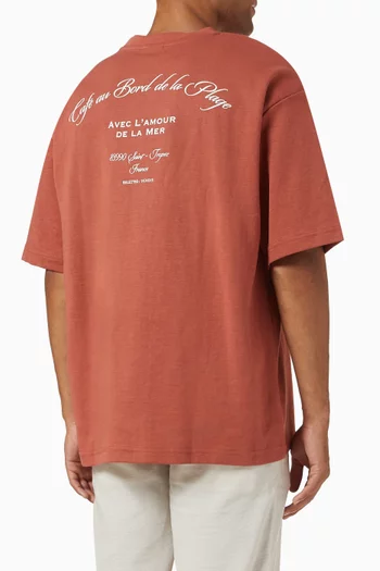 Loose Printed T-shirt in Cotton-blend