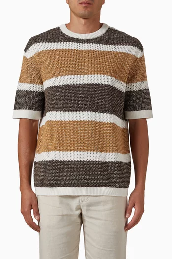 T-shirt in Crochet Knit