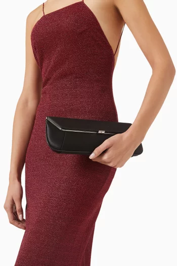 Ami Crystal Clutch in Satin