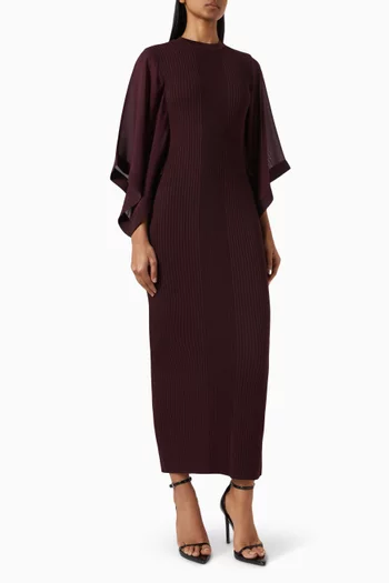 Midi Dress in Rib-knit