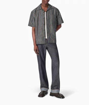 Striped Shirt in Cotton Blend