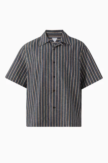 Striped Shirt in Cotton Blend